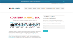 Desktop Screenshot of breedersregistry.org