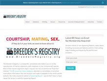 Tablet Screenshot of breedersregistry.org